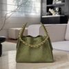 CHANEL 25 Hobo Bag Suede-Grass Green