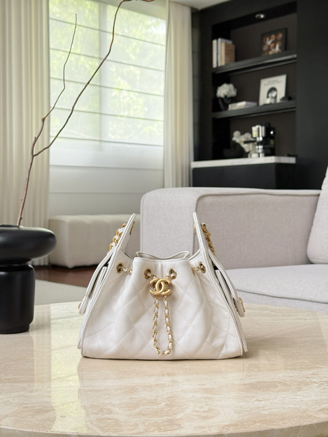 IMG_0680 CHANEL 25Bag MINI In White - 图片 2