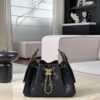 CHANEL 26C MINI Hobo Bag Grained Calfskin In Black