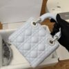 dior mini lady dior bag cannage lambskin glacier blue