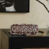 CHANEL Kelly 26c Bag in Brown Base Fabric with Dense Bead and Sequin Embroidery