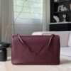 CHANEL Maxi Flap Bag Grained Calfskin In Burgundy