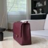 CHANEL Maxi Flap Bag Grained Calfskin In Burgundy