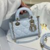 dior lady d joy bag cannage lambskin glacier blue