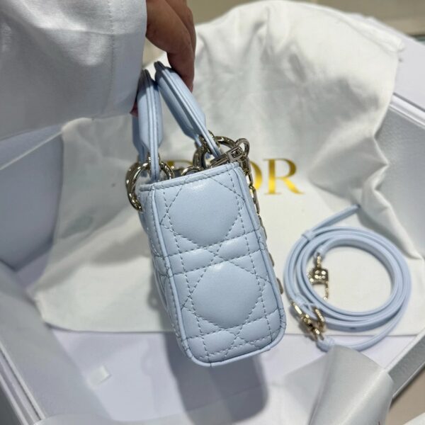 DIOR Lady D-Joy Bag Cannage Lambskin Glacier Blue
