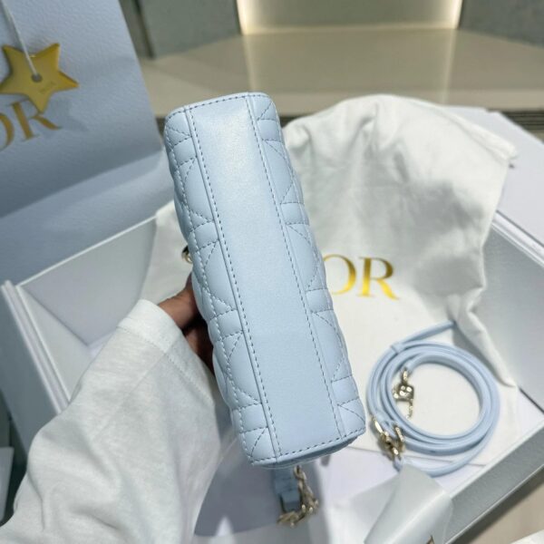 DIOR Lady D-Joy Bag Cannage Lambskin Glacier Blue