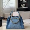 CHANEL 26P 25Bag Dark Wash Denim Blue