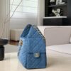 CHANEL 26P 25Bag Dark Wash Denim Blue