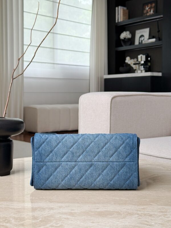 CHANEL 26P 25Bag Dark Wash Denim Blue