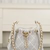 CHANEL 25 MINI Perforated Calfskin Handbag
