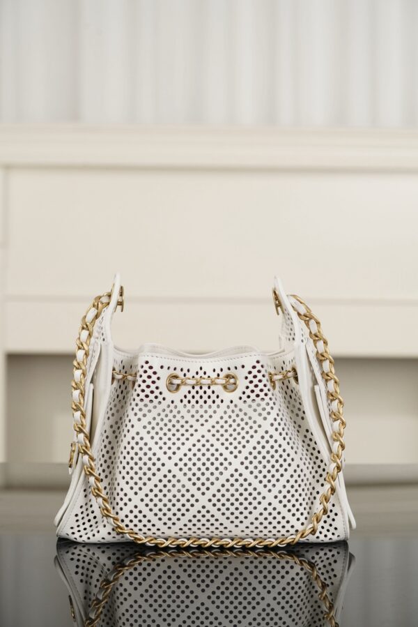 CHANEL 25 MINI Perforated Calfskin Handbag