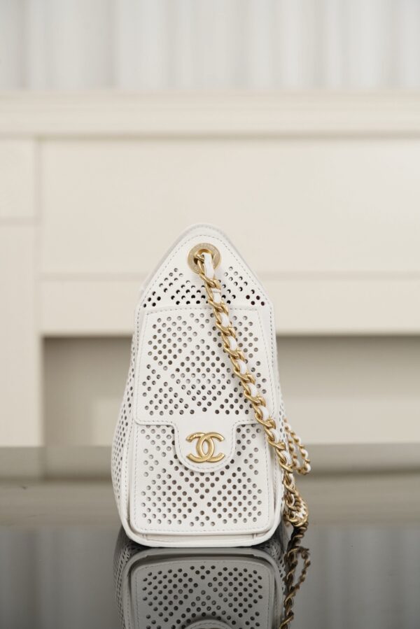 CHANEL 25 MINI Perforated Calfskin Handbag