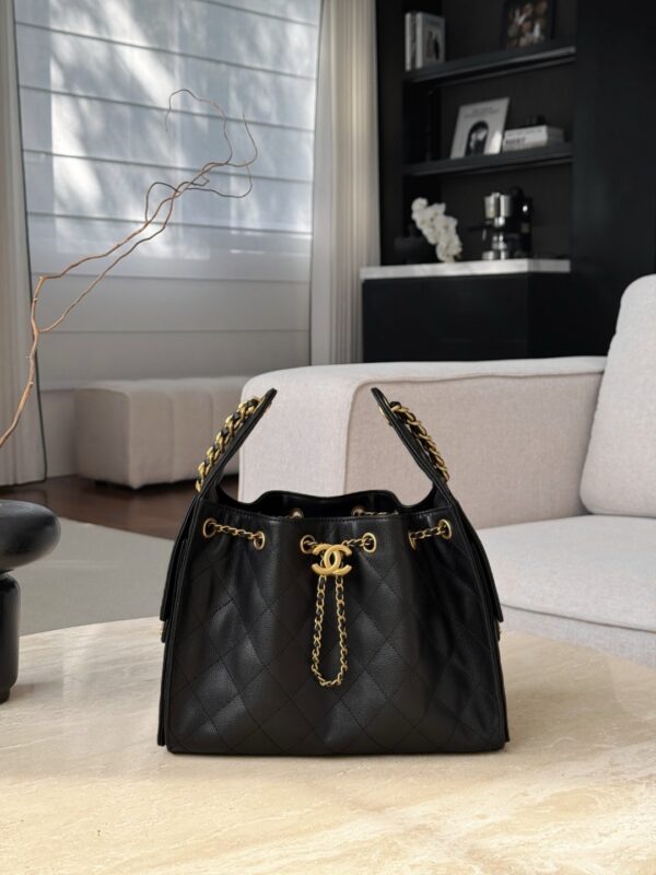 CHANEL 25C Hobo Bag In Black