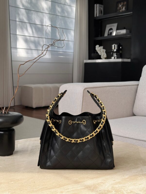 CHANEL 25C Hobo Bag In Black