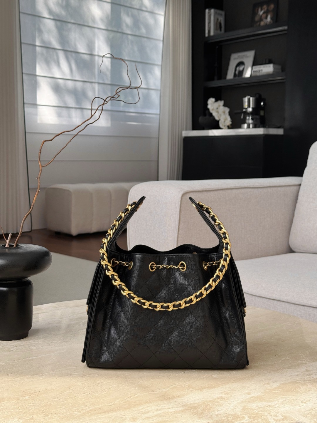IMG_1085 CHANEL 25C Hobo Bag In Black - 图片 3