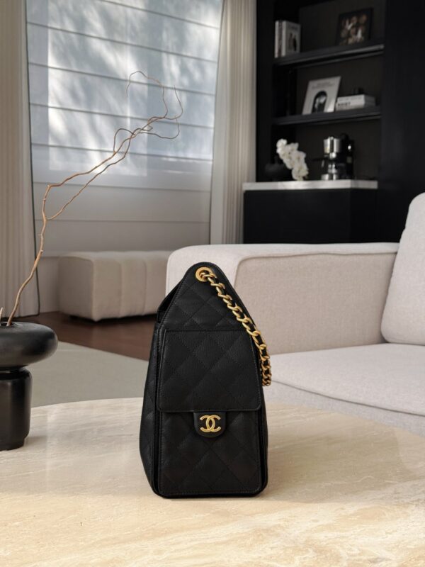 CHANEL 25C Hobo Bag In Black