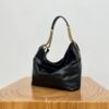 YSL HORTENSE small hobo in shiny leather in Black