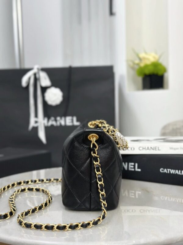 chanel 26c peral shiny lambskin hobo bag
