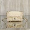 CHANEL MINI Classic Handbag Tweed Light Yellow