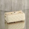 CHANEL MINI Classic Handbag Tweed Light Yellow