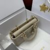 DIOR MINI Lady D-Joy Bag Cannage Lambskin-Sand-Colored