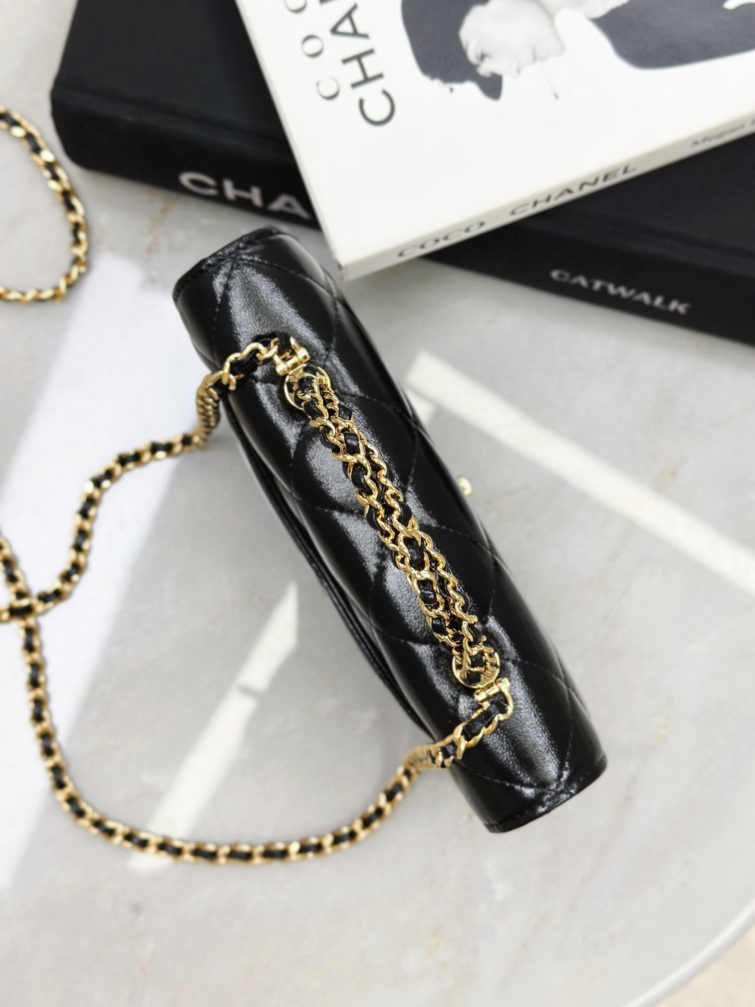 IMG_1441 CHANEL Wallet On Chain Shiny Lambskin - 图片 5