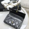 chanel wallet on chain shiny lambskin