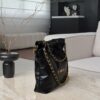 CHANEL Shiny Calfskin Quilted 22bag Black