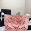 CHANEL 24A Cocobeach Collection Raffia Small Tote Bag