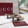GUCCI Vuttoria thong in sand and brown GG canvas