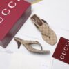 GUCCI Vuttoria thong in sand and brown GG canvas