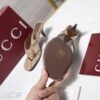 GUCCI Vuttoria thong in sand and brown GG canvas