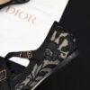 DIOR Very Dior Ballet Flat Transparent Mesh Embroidered with Black Millefiori Motif