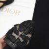 DIOR Very Dior Ballet Flat Transparent Mesh Embroidered with Black Millefiori Motif