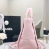 CHANEL Small Deauville Shopping Tote Light Pink Canvas