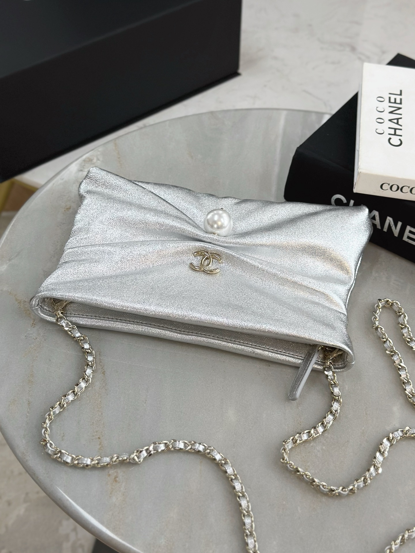 IMG_1632 CHANEL clutch bag with pearl - 图片 6