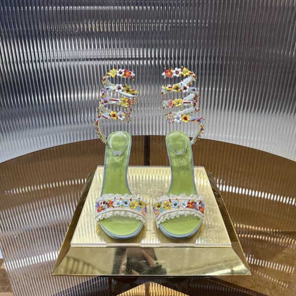 RENE CAOVILLA 26ss Jeweled BLOOM SANDAL 105