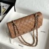 CHANEL Caramel Classique Flap Medium Handbag Caviar Leather