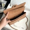 CHANEL Caramel Classique Flap Medium Handbag Caviar Leather