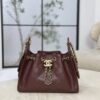 CHANEL 25bag Calfskin Burgundy MINI