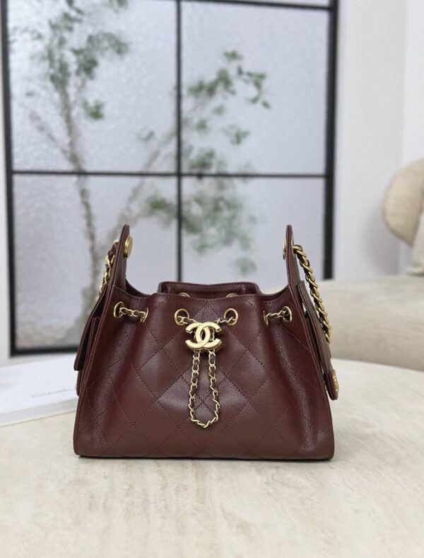 CHANEL 25bag Calfskin Burgundy MINI