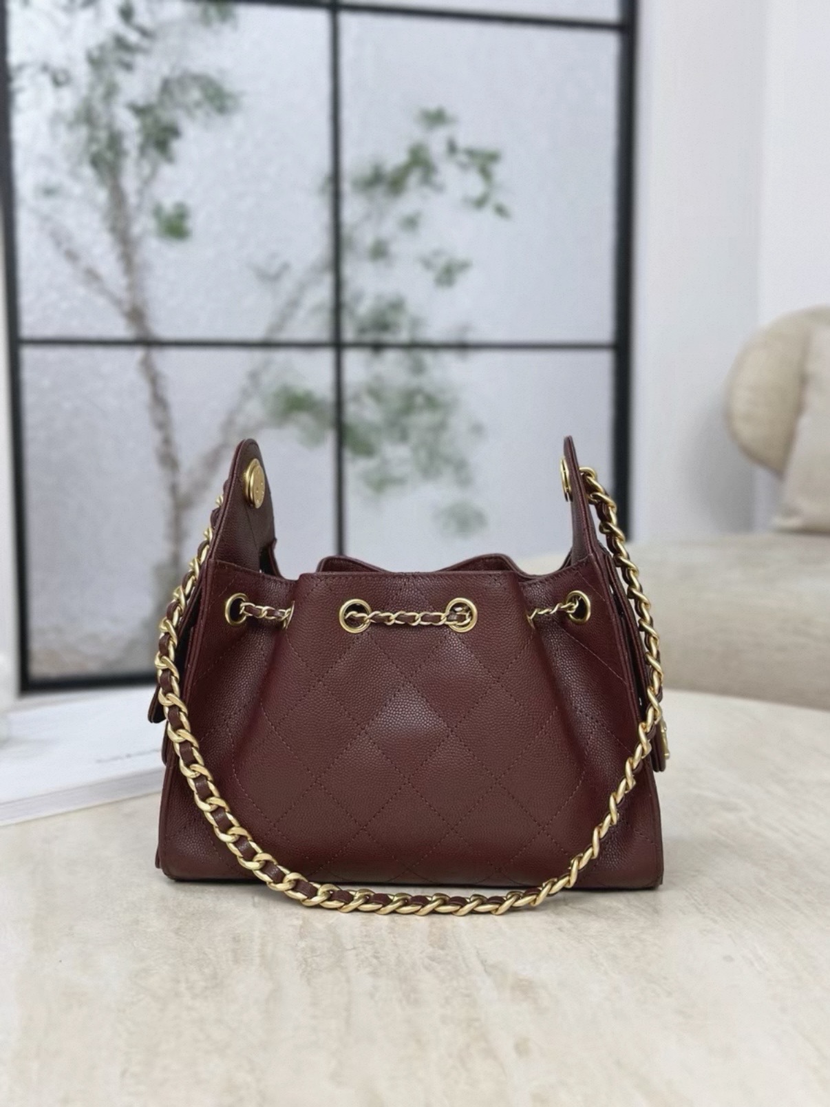Screenshot CHANEL 25bag Calfskin Burgundy MINI - 图片 5