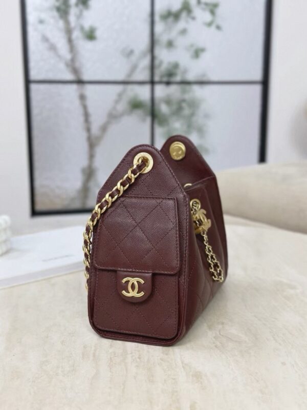 CHANEL 25bag Calfskin Burgundy MINI