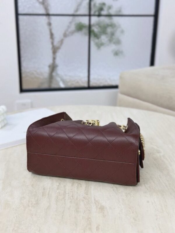 CHANEL 25bag Calfskin Burgundy MINI