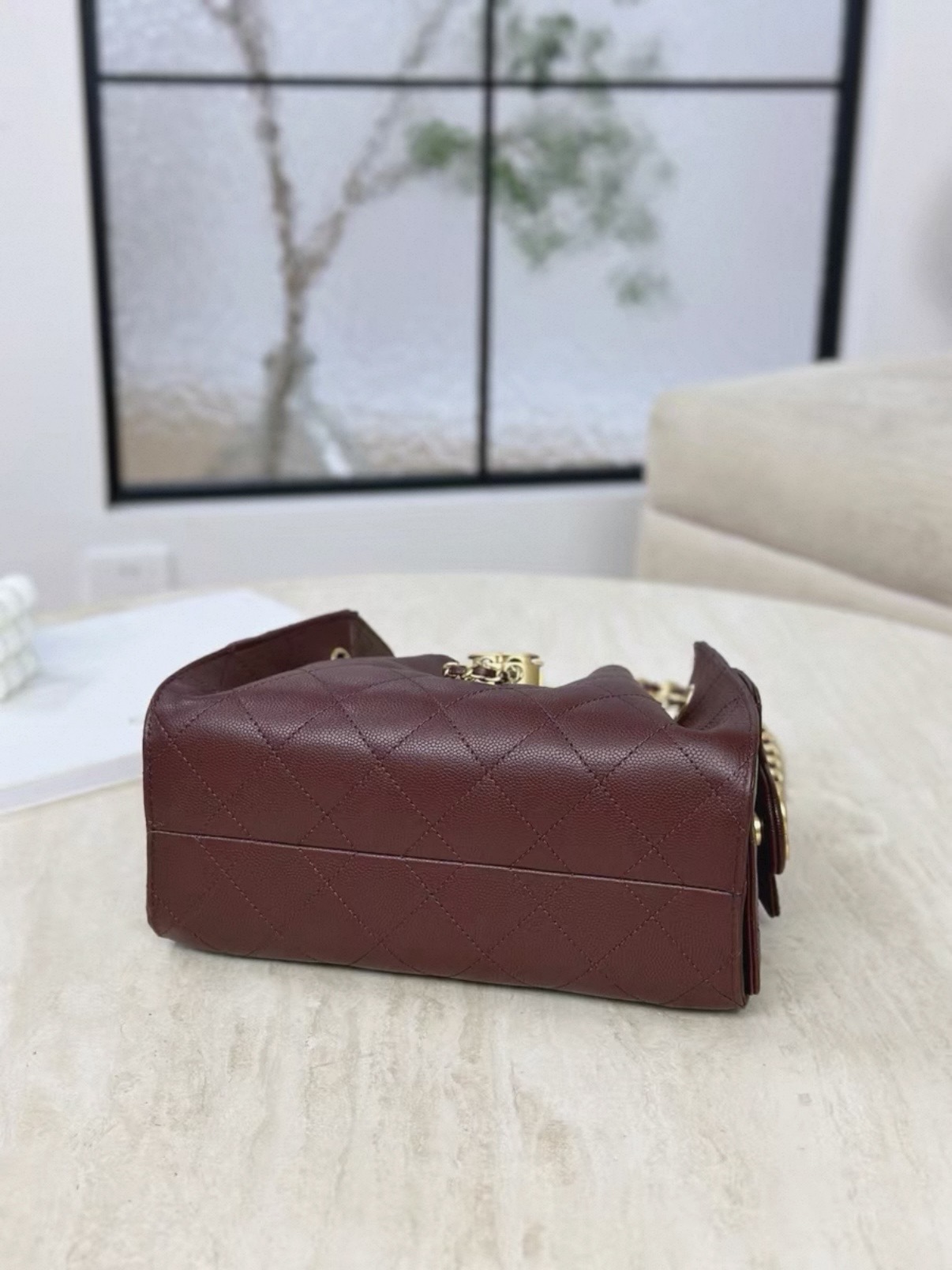 Screenshot CHANEL 25bag Calfskin Burgundy MINI - 图片 6