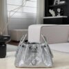 CHANEL 25Bag Calfskin in Light Metallie Silver
