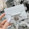 DIOR Lady Dior Freesia Card Holder Ice Blue Cannage Lambskin