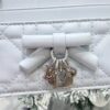 DIOR Lady Dior Freesia Card Holder Ice Blue Cannage Lambskin
