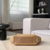 CHANEL MINI Coco Shopping Bag Raffia and Black Calfskin
