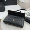 CHANEL Maxi Coco Handle Long Flap Bag Black